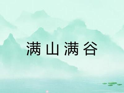 满山满谷 满山满谷