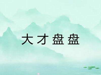 大才盘盘 大才盘盘