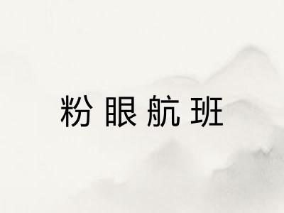 粉眼航班 粉眼航班