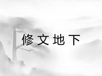 修文地下 修文地下