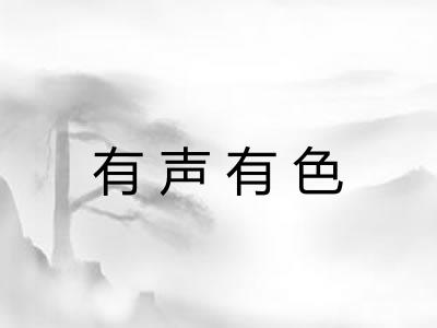 有声有色