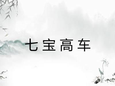 七宝高车 七宝高车