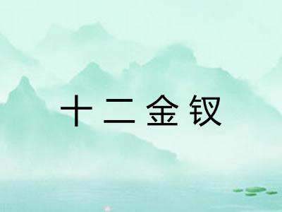 十二金钗 十二金钗