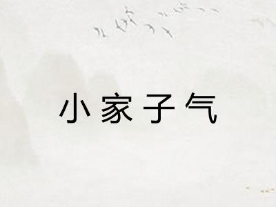 小家子气 小家子气