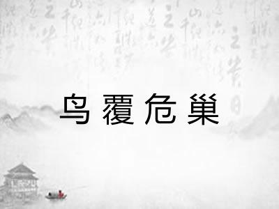 鸟覆危巢 鸟覆危巢