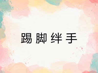 踢脚绊手 踢脚绊手