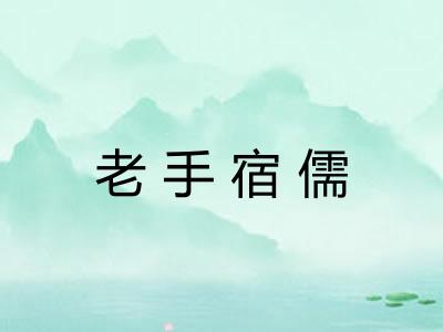 老手宿儒 老手宿儒