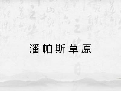 潘帕斯草原 潘帕斯草原