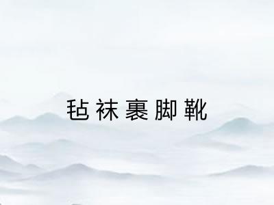 毡袜裹脚靴 毡袜裹脚靴