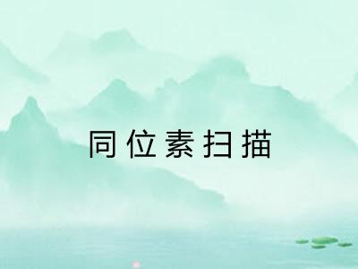 同位素扫描 同位素扫描