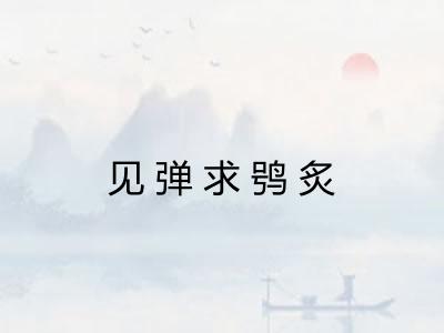 见弹求鸮炙 见弹求鸮炙