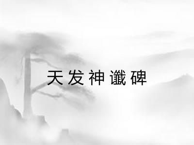 天发神谶碑 天发神谶碑