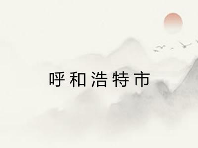 呼和浩特市 呼和浩特市