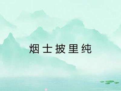 烟士披里纯 烟士披里纯