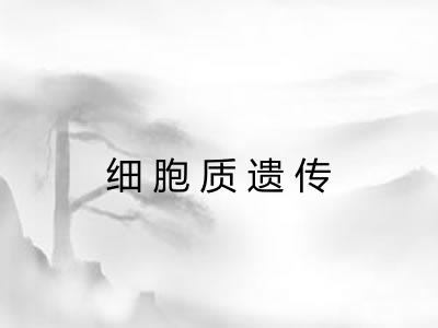 细胞质遗传 细胞质遗传