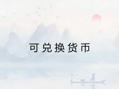 可兑换货币