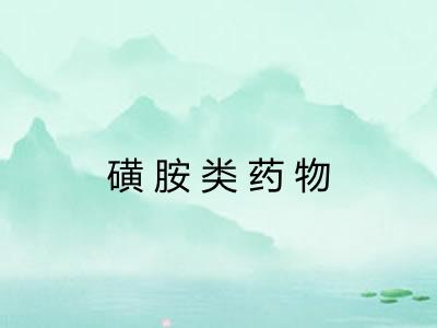 磺胺类药物 磺胺类药物