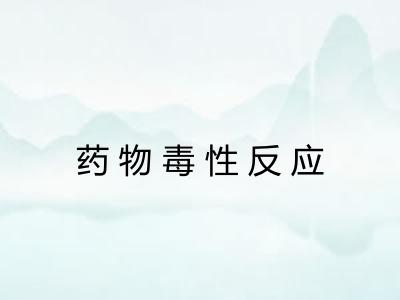 药物毒性反应