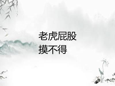 老虎屁股摸不得