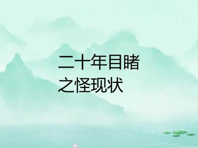 二十年目睹之怪现状 二十年目睹之怪现状